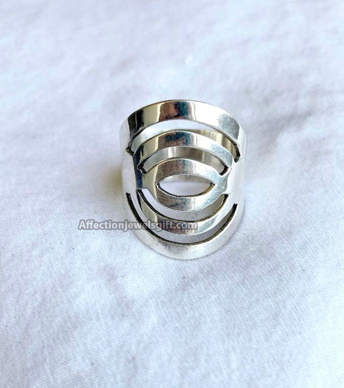 Spiral Open Ring Sterling Silver | Musemond